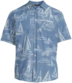 House miesten kesäpaita denim-kangasta 194H152617 - Blue denim - 2