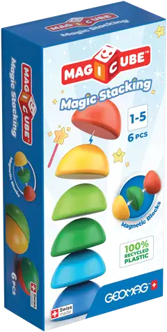 Geomag Magicube Magic Stacking -magneettirakennussetti 6 osaa - 1