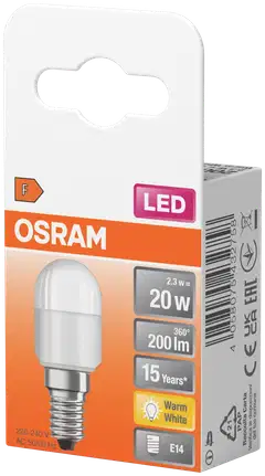 Osram LED-kodinkonelamppu T26 2,3W 2700K 200lm E14 - 3