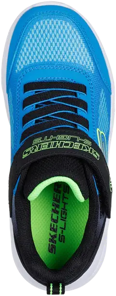 Skechers lasten vilkkulenkkari Meteor Lights Krendox - black/blue/lime - 4