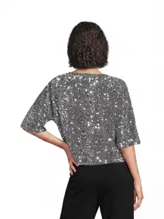 House naisten juhlapusero Glitter 213H264031 - silver - 4