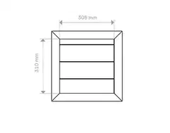 Miljöörakennus kukkalaatikko nelikulma vaaleanharmaa 35 x 40 x 39 cm - 2
