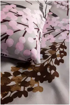 Pentik Joulun Hetki pussilakanasetti 150x210 cm + 50x60 cm harmaa - 1