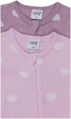 Ciraf vauvojen pyjama Hattara 250B263014 2-pack - pink clouds aop - 3