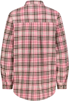 Reino&Aino naisten flanellipaita - pink check - 2