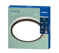 Airam Alos 240 plafondi IP20 15W/930 STEP DIM musta - 2