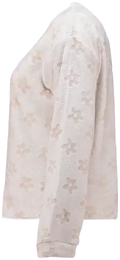 Hailys lasten trikoopaita - cream flower - 2