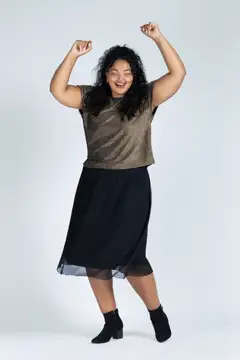 House naisten juhlatoppi 213HP40551, D-mitoitus - Bronze - 7