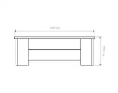 Miljöörakennus kukkalaatikko suorakaide vaaleanharmaa 25 x 70 x 32 cm - 3