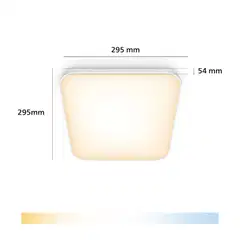 Philips Smart Lighting kattovalaisin neliö 18W 2700-6500K valkoinen säädettävä - 2