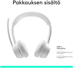 LOGITECH Zone 300 Wireless Bluetooth Headset - OFF WHITE - 4