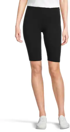 House naisten pitkät trikooshortsit Janice - MUSTA - 1