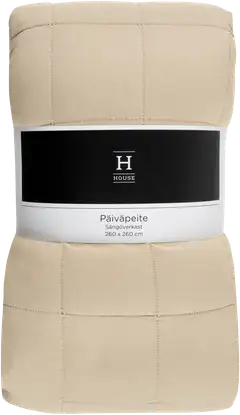 House päiväpeitto washed 260x260 cm beige - 1