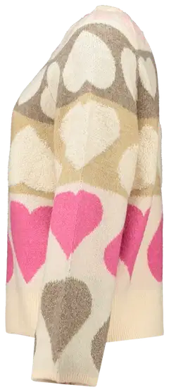 Hailys naisten neule Si44dney - offwhite heart - 2
