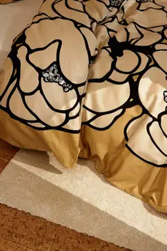 Vallila satiini pussilakanasetti Makeba 150x210 cm camel - 3