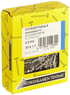 Koskensaaren Tehtaat Dyckertnaula sink. 0,5kg 30x1,7mm - 1