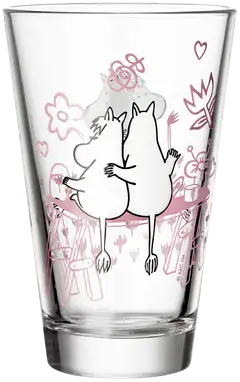 Moomin Arabia Muumi juomalasi Rakkaus 30cl  2kpl - 3