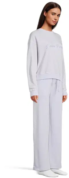 WKLY. naisten leveälahkeiset collegehousut 222W000211 - Lt. Blue - 4