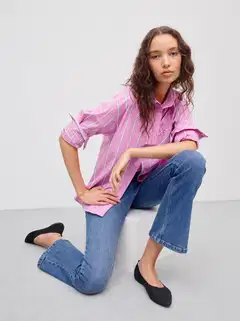 WKLY. naisten raidallinen paitapusero 228W000605 - pink stripe - 5