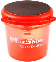 Maxshine MSBL01-B monitoimikansi pesusangolle – punainen, pehmustettu istuin, yhteensopiva 12" pyöreiden sankojen kanssa, sivukahva tarvikkeille - 3
