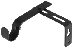 Ihanin verhotangon kannakkeet mattamusta 19mm 2kpl/pss - 2