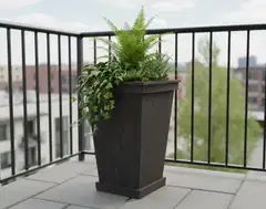 Miljöörakennus Kartioruukku 40x40x60cm grafiitin harmaa - 4