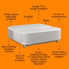 Epson Lifestudio Grand -projektori EH-LS670W - 12