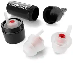 Earpeace kuulosuojaimet, 3 valinnaista vaimennusta (Medium 17dB, High 20dB ja Max 26dB). Mukana alumiinisäiliö tulppien säilytystä varten. - 2