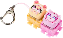 Clickeez napsuteltava fidget-avaimenperä 2 hahmoa, erilaisia - 2