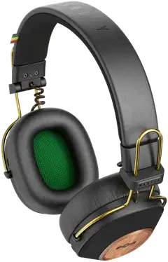 House of Marley langattomat sankakuulokkeet Positive Vibration Riddim, rasta/puu - 2