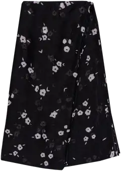 House naisten huivi musta kukallinen 219H062622 - 1