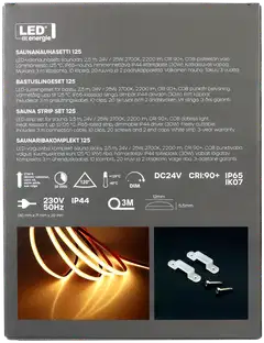 Led Energie Saunanauhasetti 125 valkoinen 2,5m 2700K 10W/m IP44/65 2200lm himmennettävä - 8