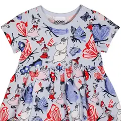 Muumi vauvojen bodymekko Perhospuisto 591641 - Vaaleansininen - 2