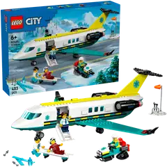 LEGO® City Big Vehicles 60465 Pelastuslaitoksen ambulanssilentokone - 1