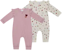 Ciraf vauvojen pyjama Ballerina 250B262924 2-pack - pink heart - 1