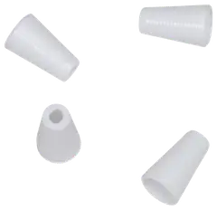 Ihanin sälekaihtimen narunuppi valkoinen 4kpl - 2