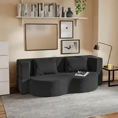 SoBuy sohvasänky musta FST101-SCH - 2