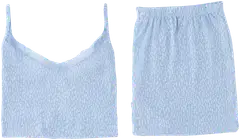 TEX naisten shortsipyjama I279927 - Blue Light - 3