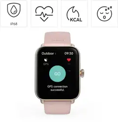 Hama Smart Watch 6010 älykello, GPS, TFT 1.65", IP68, kulta/roosa - 6