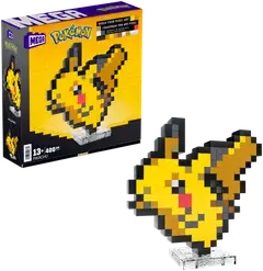 MEGA Pokémon Pixel Art Pikachu -rakennussetti - 1