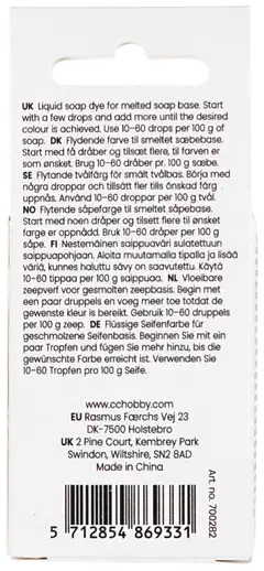 Creativ Company saippuaväri, rosa/pinkki, 10 ml - 3