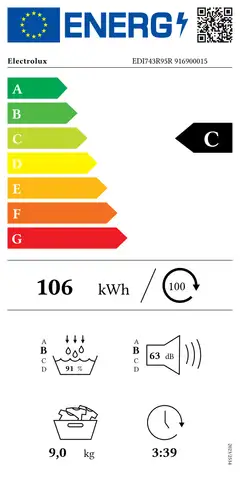 Electrolux kuivausrumpu EDI743R95R valkoinen - 4