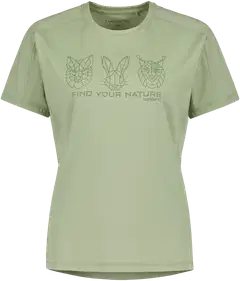 Luode12 naisten t-paita 223L112666 - reseda - 1