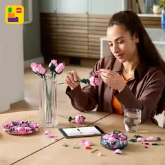 LEGO® Botanicals 10374 Vaaleanpunainen ruusukimppu - 10