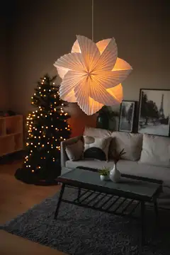 Konstsmide Paperitähti 5949-200, Hyrrä 80Cm Valkoinen, E14 sis. johtosarjan - 6