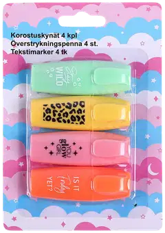 Korostuskynät mini 4 kpl - 1