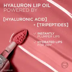L'Oréal Paris Plump Ambition Hyaluron Lip Oil 601 Worth It huuliöljy 5 ml - Cristal Clear - 9