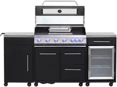 Mustang kaasugrilli Topaz 6+1 kesäkeittiö jääkaapilla - 2