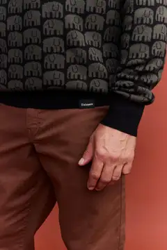 Finlayson miesten neulepusero Elefantti - Green - 7