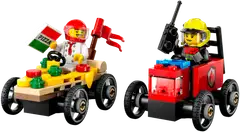 LEGO® City Great Vehicles 60458 Pizza-auto vastaan  paloauto – kilpa-autopakkaus - 4